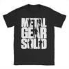2025 Мужская Женская Футболка MGS1 Solid Snake Игра Metal Gear Хлопковый Топ Смешная Футболка с Коротким Рукавом и Круглым Вырезом Классическая Футболка