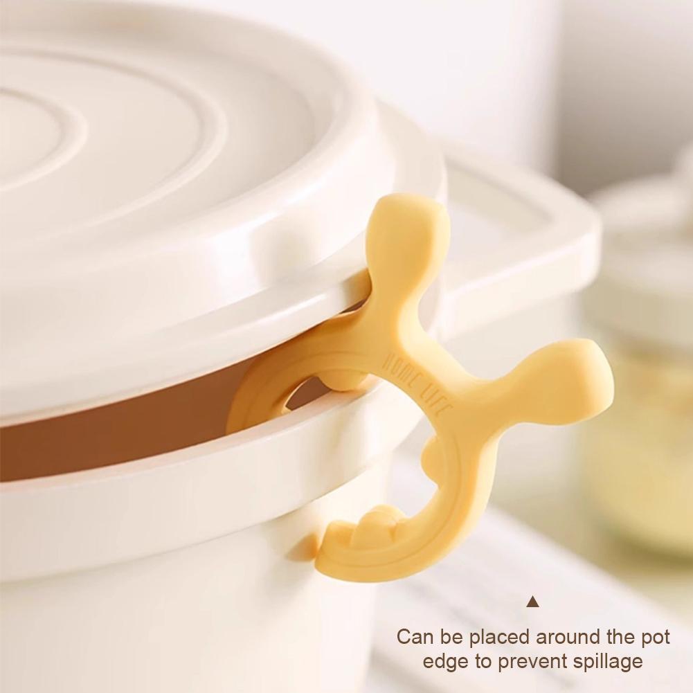 Силиконовая подставка для лопаток в виде оленьих ушей, домашняя кухонная плита, защита от перелива, суповая ложка, кухонная утварь, размещение, защитная подставка для лопаток, мобильная стойка для хранения