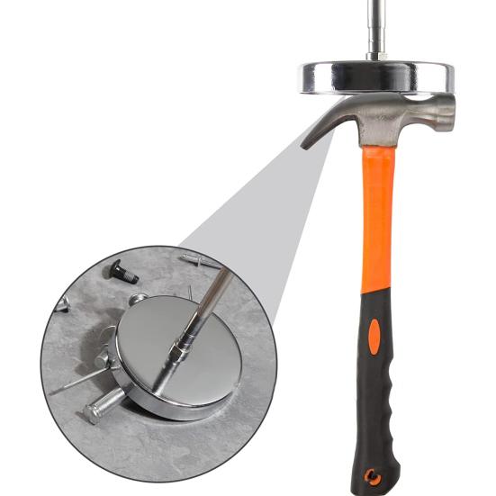 Магнитный пикап. Удобный сильный магнит. Выдвижная ручка. Магнитный инструмент для подметания. Домашняя мастерская.