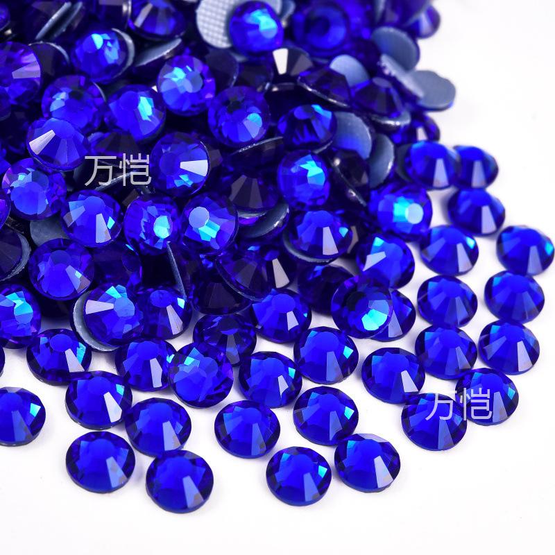 Blue Series Glass Hot Drill, Hot Melt Adhesive Стразы Diy Аксессуары для одежды Декоративные Красота Креативные Аксессуары