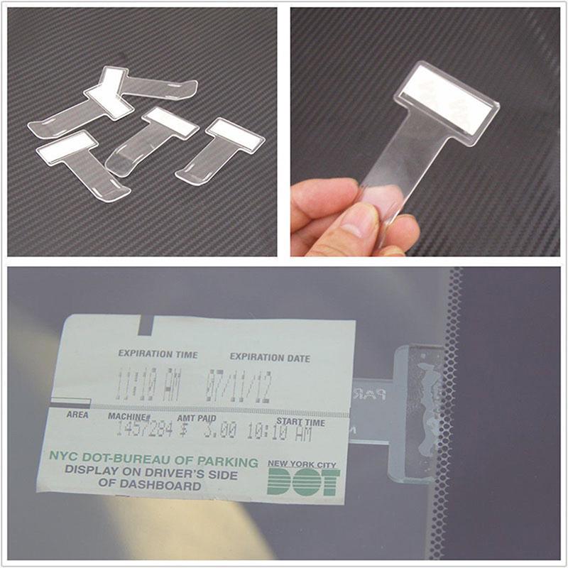 Car Vehicle Parking Ticket Permit Holder Clip Sticker Windscreen Window Kit