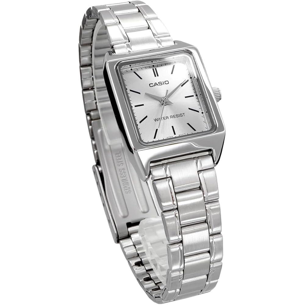 Casio Стандартные Женские Кварцевые Наручные Часы LTP-V007D-7E Серебристый Металлический Ремешок Импортная Модель