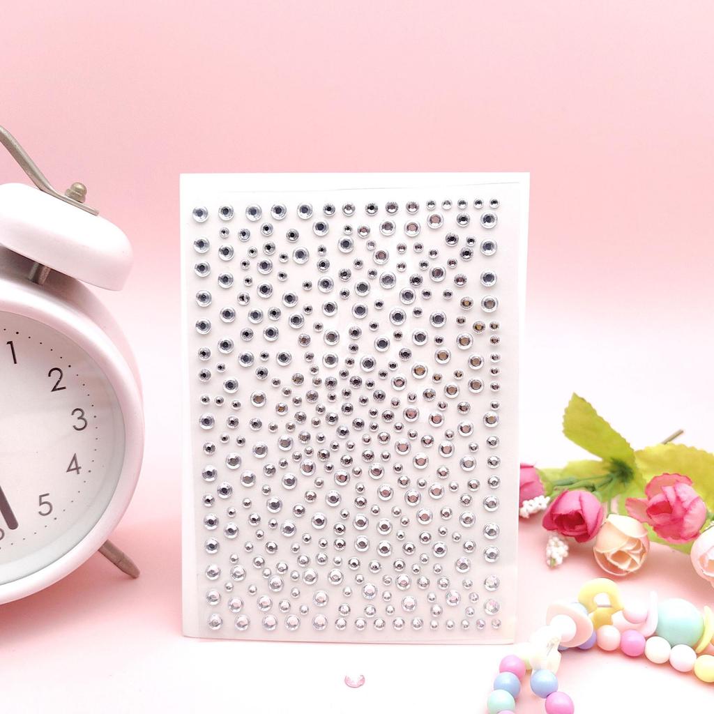 Набор наклеек для лица из акриловых страз DIY - Набор из 15 цветов для макияжа и сценического использования