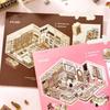 Новая серия Хлебный магазин Миниатюрный пейзаж Наклейка DIY Большой размер Сцена с домиком Наклейка Подарок ПЭТ Игрушка Наклейки для игры