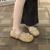 Fashion 2024 Brand Shoes for Women Mary Janes Women's Flats Sweet Daily Flats Women Pearl Buckle Strap Outdoor Soft Bottom Shoes Ladies