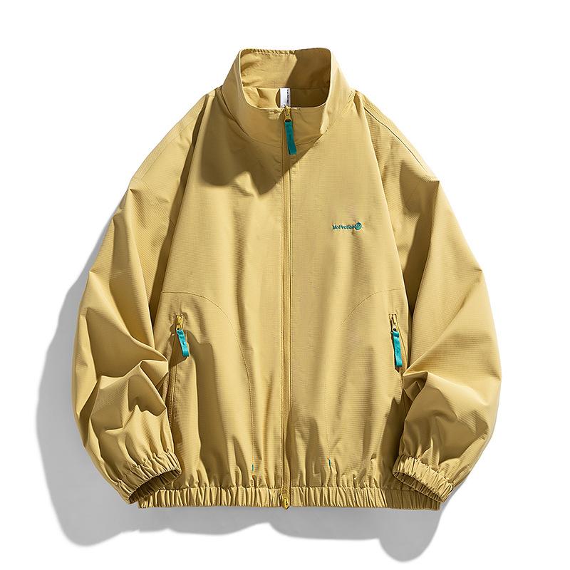 Camouflage Hong Kong Style Jacket for Men's Spring and Autumn Versatile Lapel Jacket