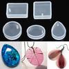 5pcs New Silicone Mould Mold for DIY Resin Round Necklace Jewelry Pendant Making