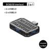 10-в-1 Прозрачный USB-хаб-док-станция Type-C