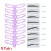 Sale Beauty Reusable Eyebrow Definition Shaping Template Eyebrow Stencils Kit Brow Grooming Card