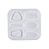 Crystal Earring Pendant Mould Ear Clips Silicone Mold Irregular Shapes Earrings Mould for DIY Enthusiasts Crafts Mould