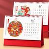 Настольный календарь на 2024 год, яркий цвет, плавное письмо, китайский Новый год, ежемесячный календарь, планировщик, подарок