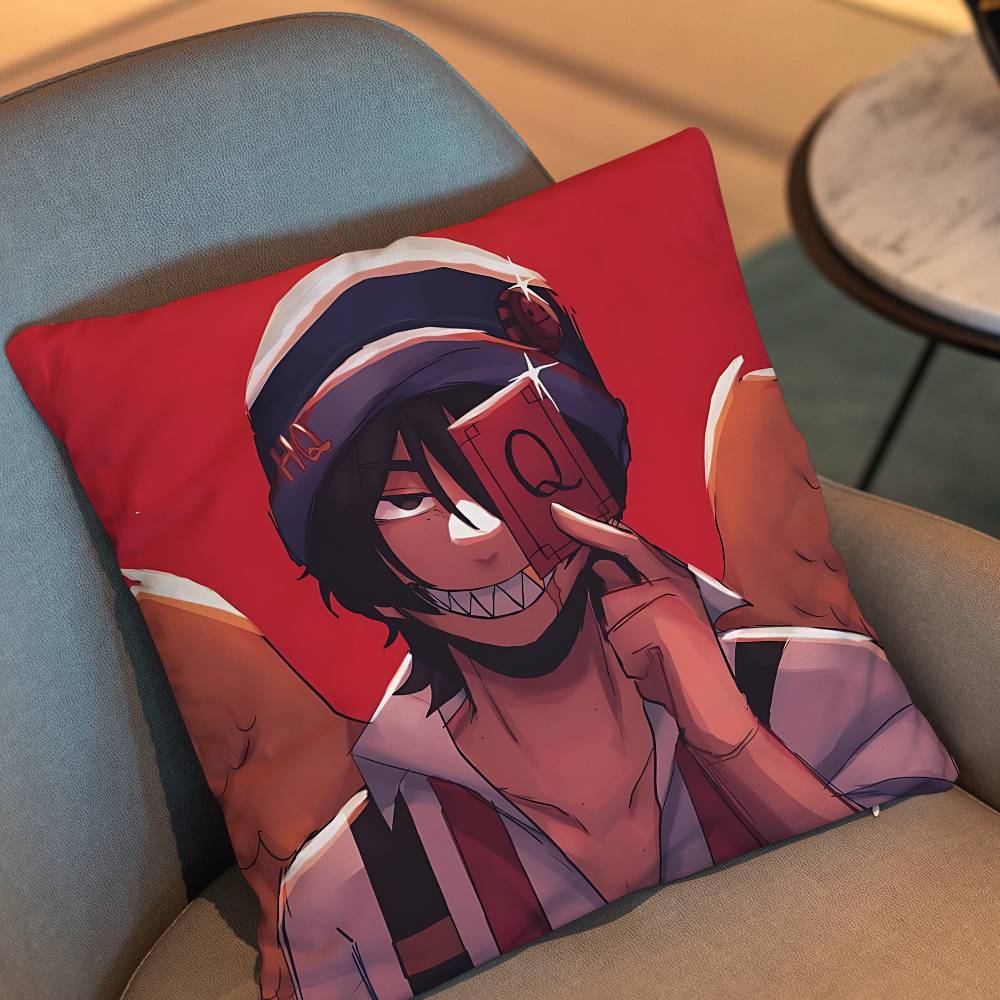 Game Dsmp Qsmp Quackity Pillow Case Pillow Case Living Room Sofa Cushion Cover Suitable For Home Bedroom Room Decoration