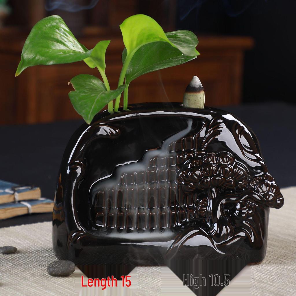 Buddha Hand Ceramic Backflow Incense Burner Aromatherapy Ornament