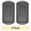 Nonstick Large Loaf Pan Set 2 Pack 9x5 Bread Meatloaf Easy Release Durable Kitchen Bakeware