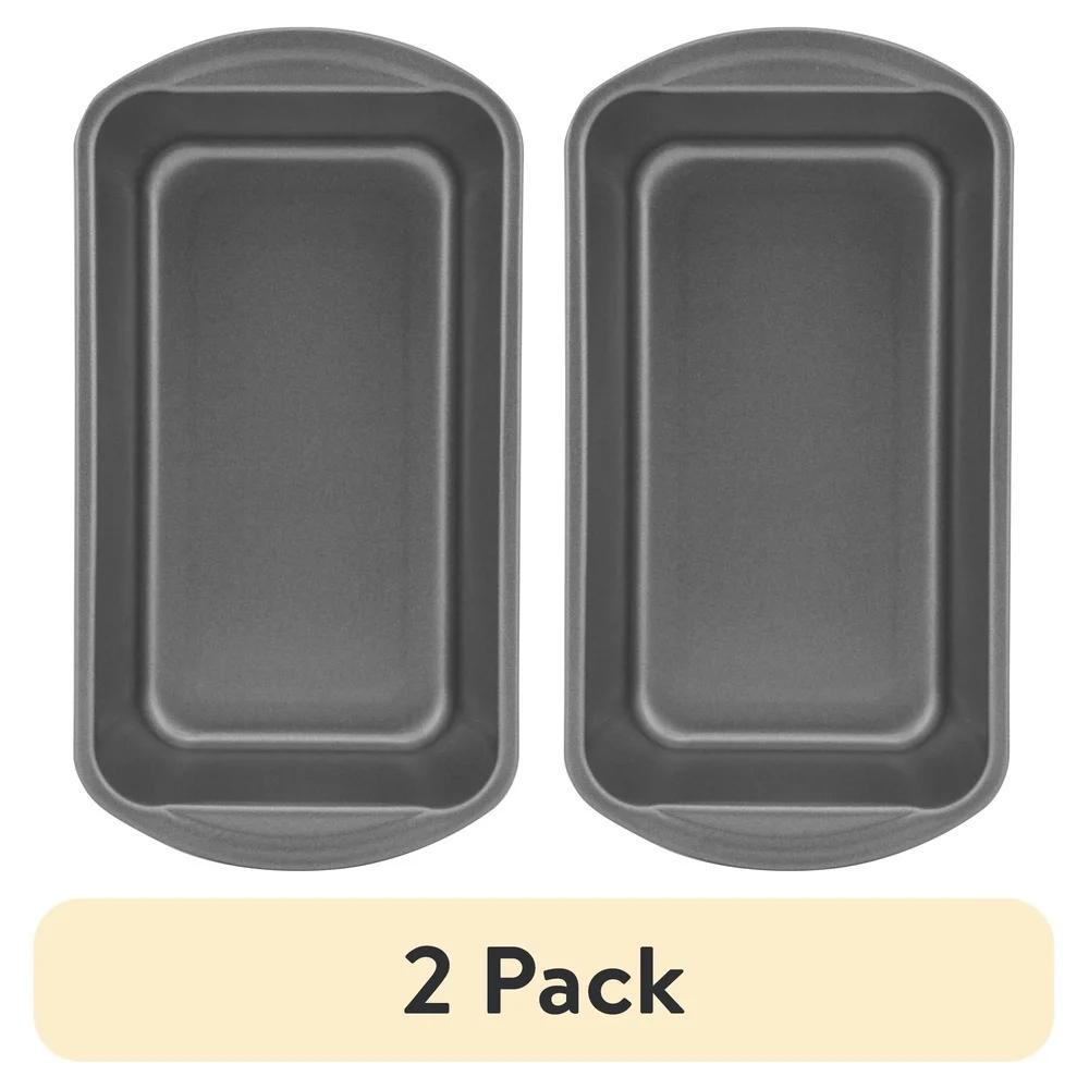 Nonstick Large Loaf Pan Set 2 Pack 9x5 Bread Meatloaf Easy Release Durable Kitchen Bakeware