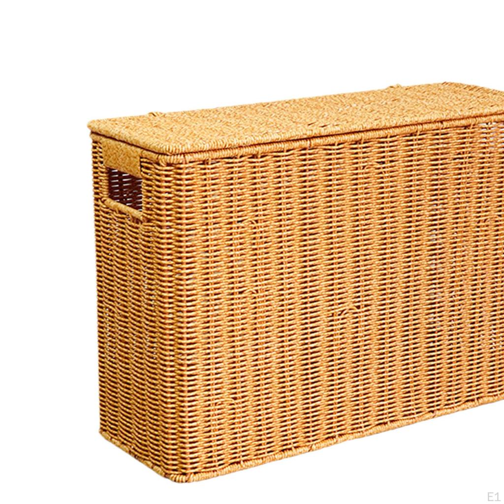 Узкий и высокий ящик для хранения журналов, легкий многофункциональный органайзер для мелочей с крышкой