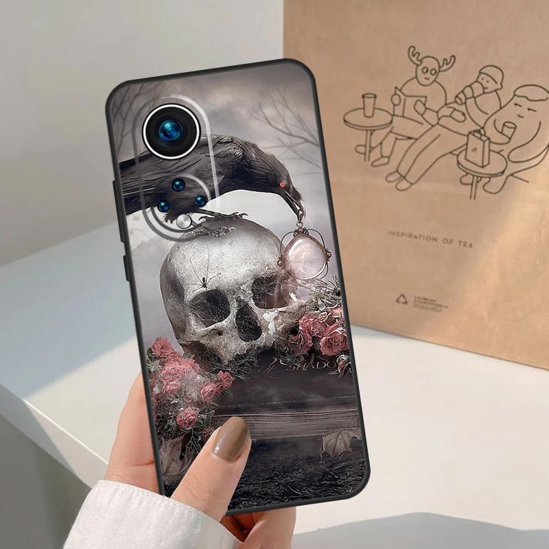 Череп Ворона For Honor Магия 8 5 6 7 Pro Чехол Для Honor 400 200 Lite 50 70 90 X8c X8b X9a X9b X9c X9d Win