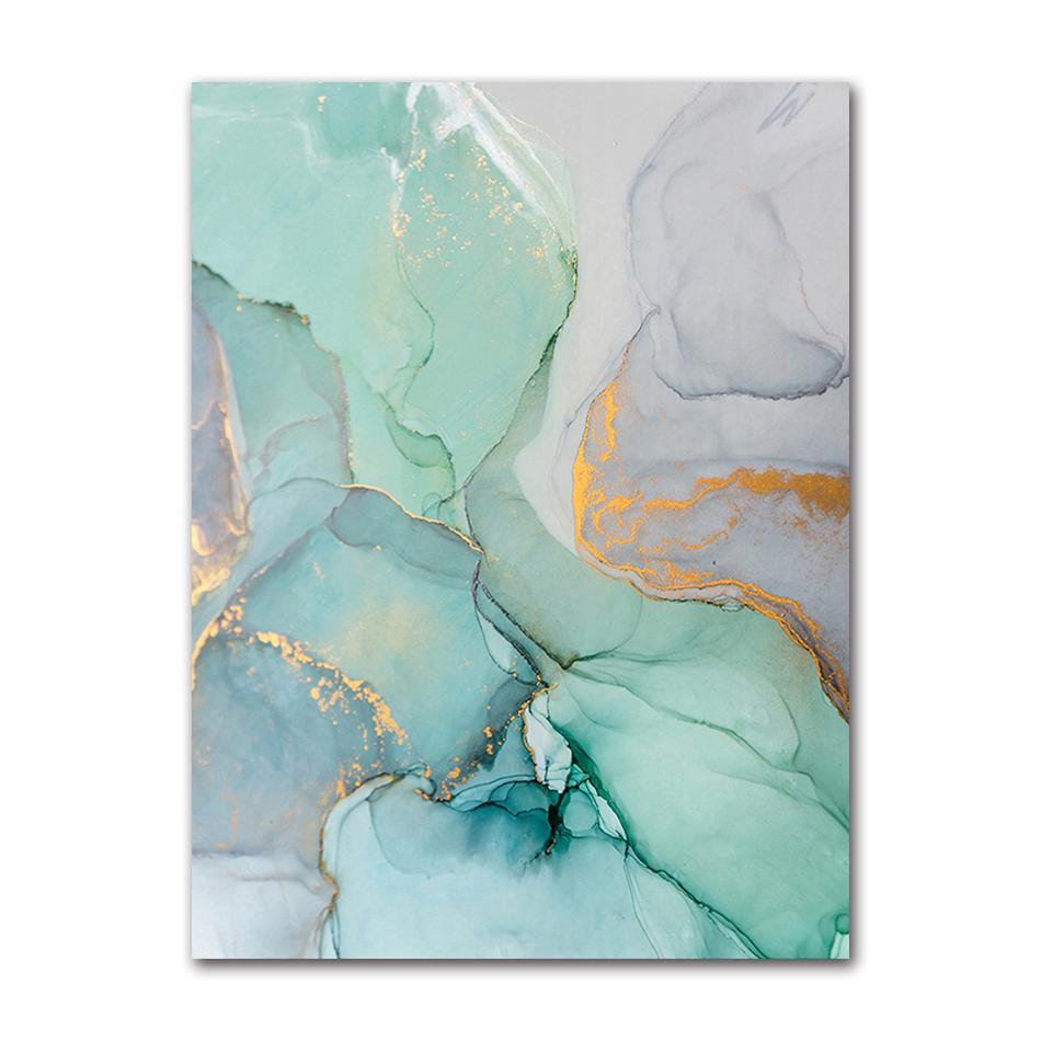 Wall Pictures Geometric Print Living Room Decor Poster Decorative Marble Abstract Canvas Painting Alcohol Ink Posters And Prints
