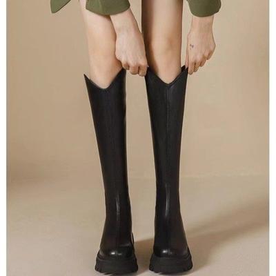 Модные женские ботинки на открытом воздухе, однотонные, с круглым носком, 2024, высокое качество, новые, осенне-зимние, износостойкие женские туфли Botines De Mujer