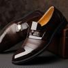 Модные мужские туфли на каблуках, модные, мужские, кроссовки для вечеринок, черные кожаные мокасины, итальянская обувь Sapato Social Masculino