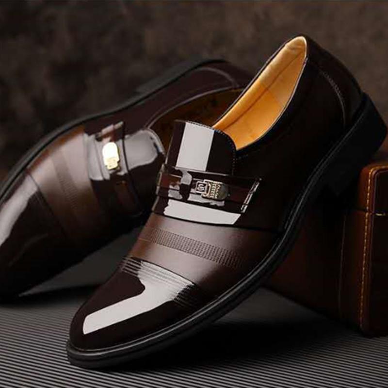 Модные мужские туфли на каблуках, модные, мужские, кроссовки для вечеринок, черные кожаные мокасины, итальянская обувь Sapato Social Masculino