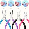 4Pcs Jewelry Making Pliers Set,Colorful Comfort Grip Handles, Beading, Wire Wrapping, DIY Crafts, Repair Tool Kit
