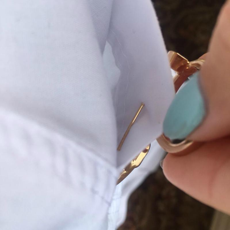 Blucome Copper Love Heart Stethoscope Brooches For Women Men Doctor Nurse Medical Brooch Collar Clip Badge Pins Christmas Gift