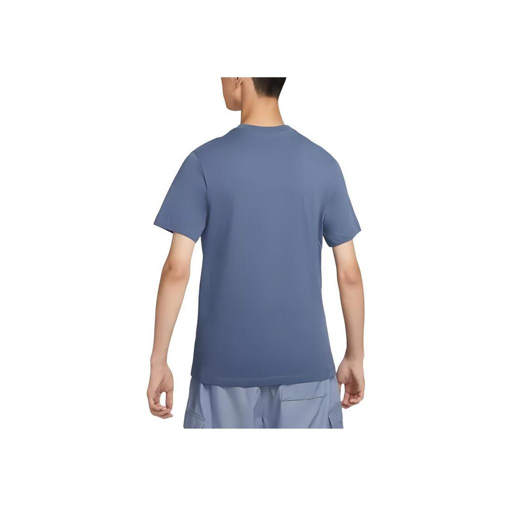 Nike Navy Logo Design Soft Sports Casual Short Sleeve T-Shirt Men T-Shirts BV0508-491