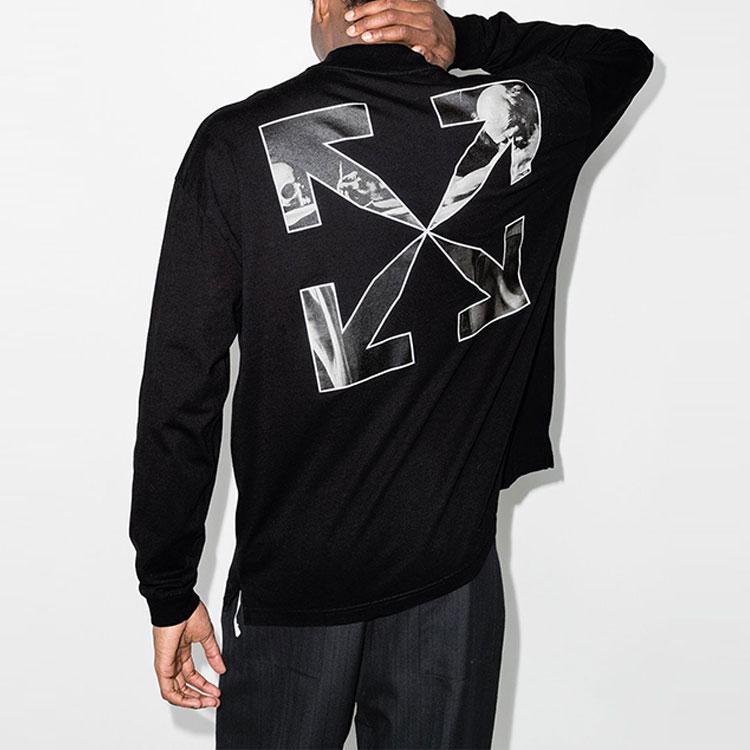 Off-White Caravag Arrow Over Mockneck черный/белый цвет Мужская уличная одежда OMAB032C99JER0011001