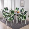 1/2/4/6 Pieces Printed Chair Cover Washable Big Elastic Kitchen Chair Covers Stretch Seat Slipcovers For Dining Room Home Decor