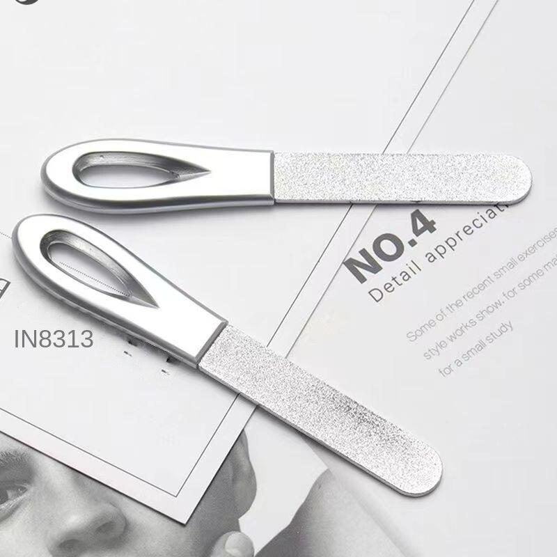 Пилочка для ногтей из нержавеющей стали, шлифовальная полоска, специальная шлифовальная полоска для дизайна ногтей