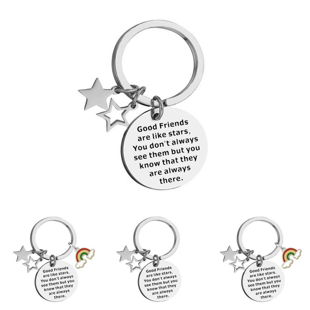 Dazzling Stainless Steel Rainbow Keychain Friendship Accessory For Holidays And Special Occasions