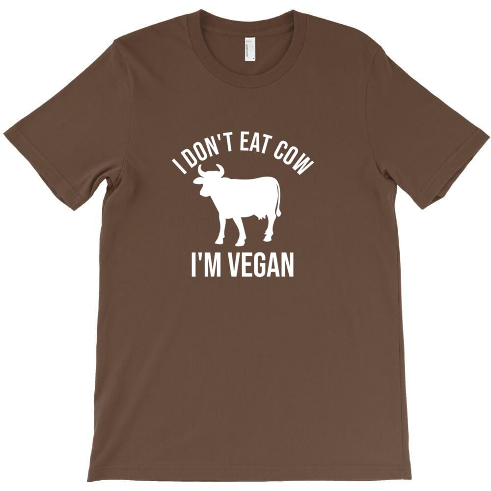 I Don T Eat Cow I M Vegan T Shirt Casual T Shirts Hombre Heisenberg Short