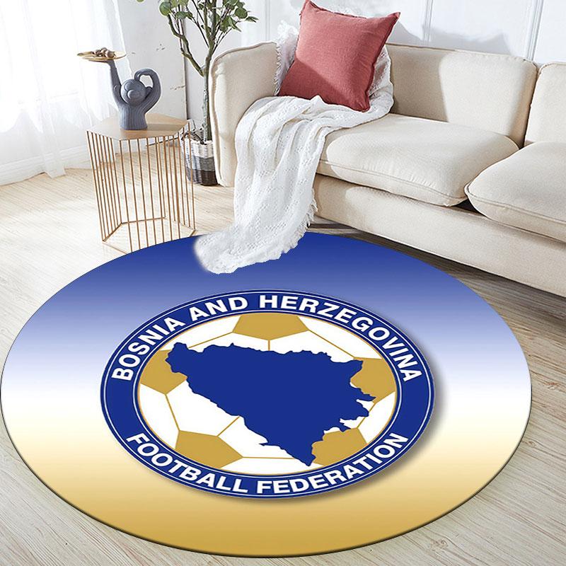 BIH,Round Area Rug,Carpet Rug for Living Room Bedroom Sofa Playroom Decor,Non-slip Floor Mat