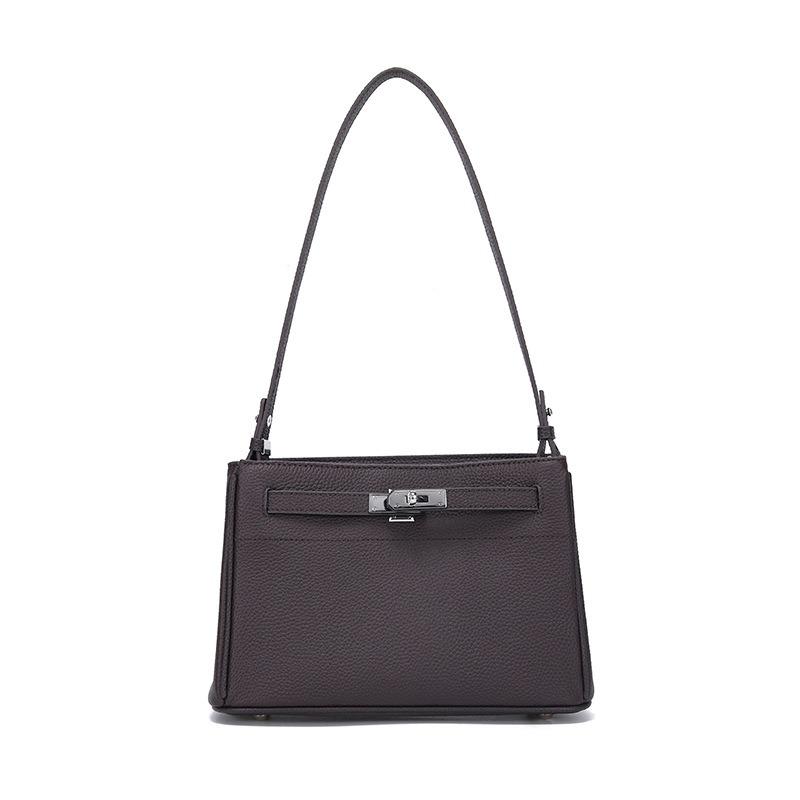 Кожаная сумка сумка-мессенджер женская новая из первого слоя коровьей кожи для поездок на работу на плечо модная ретро сумка-подмышка с замком