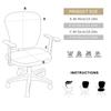 2Pcs/set Elastic Stretch Desk Task Seat Cover Slipcover Protector Cover Split Office Chair Cover