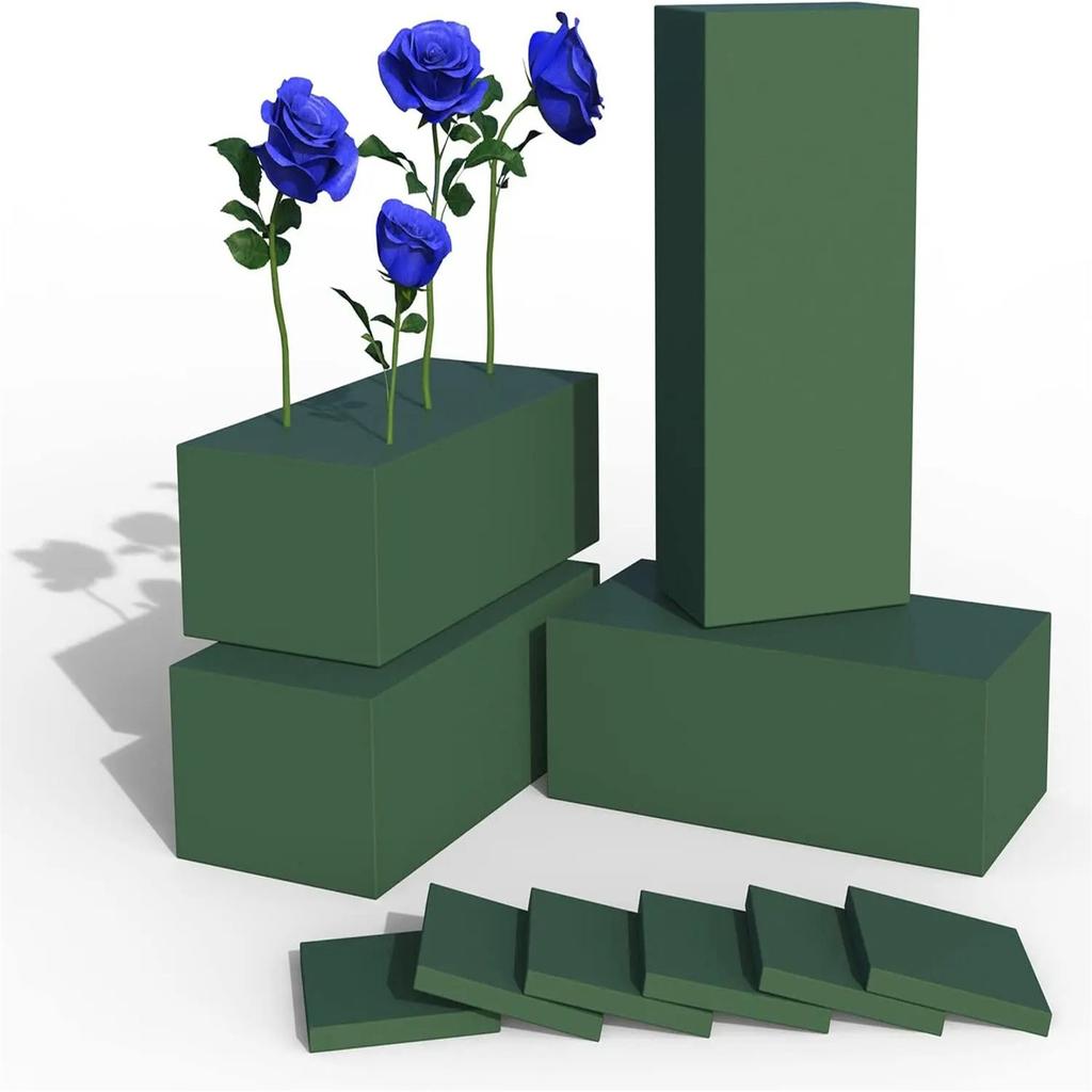 DIY Цветочные пенопластовые кирпичи Упаковка для цветов Аранжировка цветов Грязевая флористика для букетов Свадебные упаковочные материалы