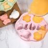 Пищевой силикон Мультяшная форма для парового пирога Желе Пудинг Форма для мороженого с крышкой Кухонная утварь Инструменты для аэрофритюрницы Аксессуары