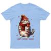 Warm Chonky Wishes Cat T-Shirt Unisex Gift Meow Retro Seasonal Funny Xmas