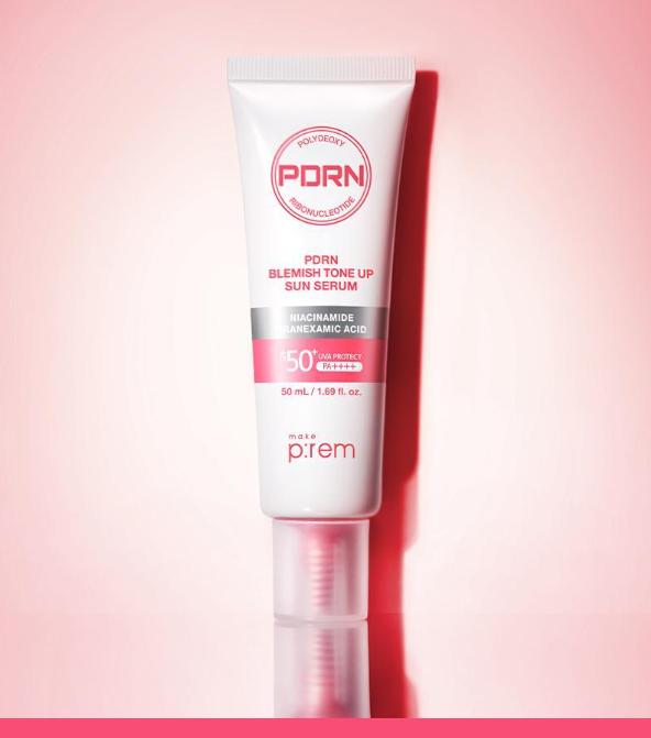 make p:rem PDRN Dark Spot Tone-Up Sun Serum SPF50+ PA++++ 50ml