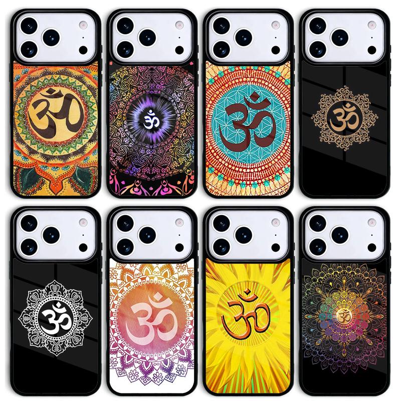 Цветной чехол для телефона Yoga Om Mandala для Apple iPhone 17 air 16 Pro Max 15 Pro Max 14 13 12 11 Mini Задняя крышка