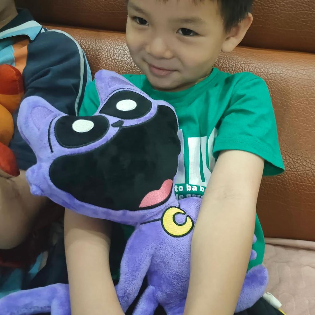 Мягкая игрушка Poppy Playtime Goods Улыбающиеся зверьки Улыбающиеся зверьки CatNap DogDay Звездная игра Подарок для фанатов CatNap Luminous ((Фиолетовый - Кошачий сон)