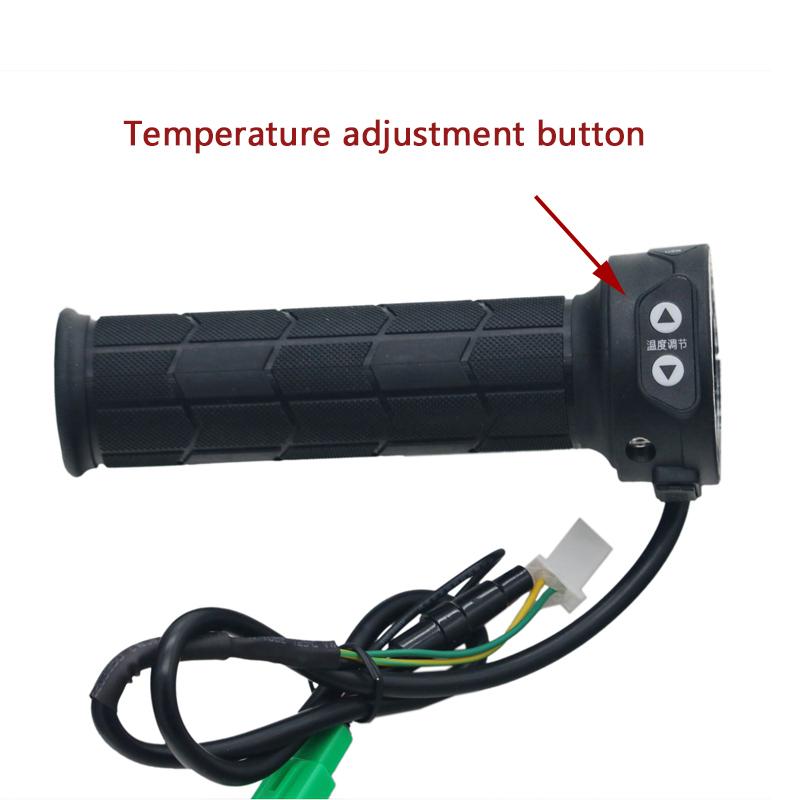 12 В 22 мм, горячие ручки для мотокросса, ручка с подогревом для мотоцикла, регулируемая дроссельная заслонка из мягкой резины, вертикальная электрическая ручка, ATV Bike