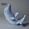 Talos 3D-печатная милая дельфин-подставка для телефона, универсальный настольный держатель для мобильного телефона, двухрежимный вертикальный и горизонтальный дисплей, матовый компактный настольный