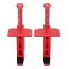 2PCS Red Brick Line Black Building Construction Fixture Durable Leveling Measuring Tool