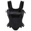 Womens Sexy Bustier Corset Top Eyelet Lace-up Floral Print Push Up Crop Tops Vintage Tank Top Party Clubwear Bodice