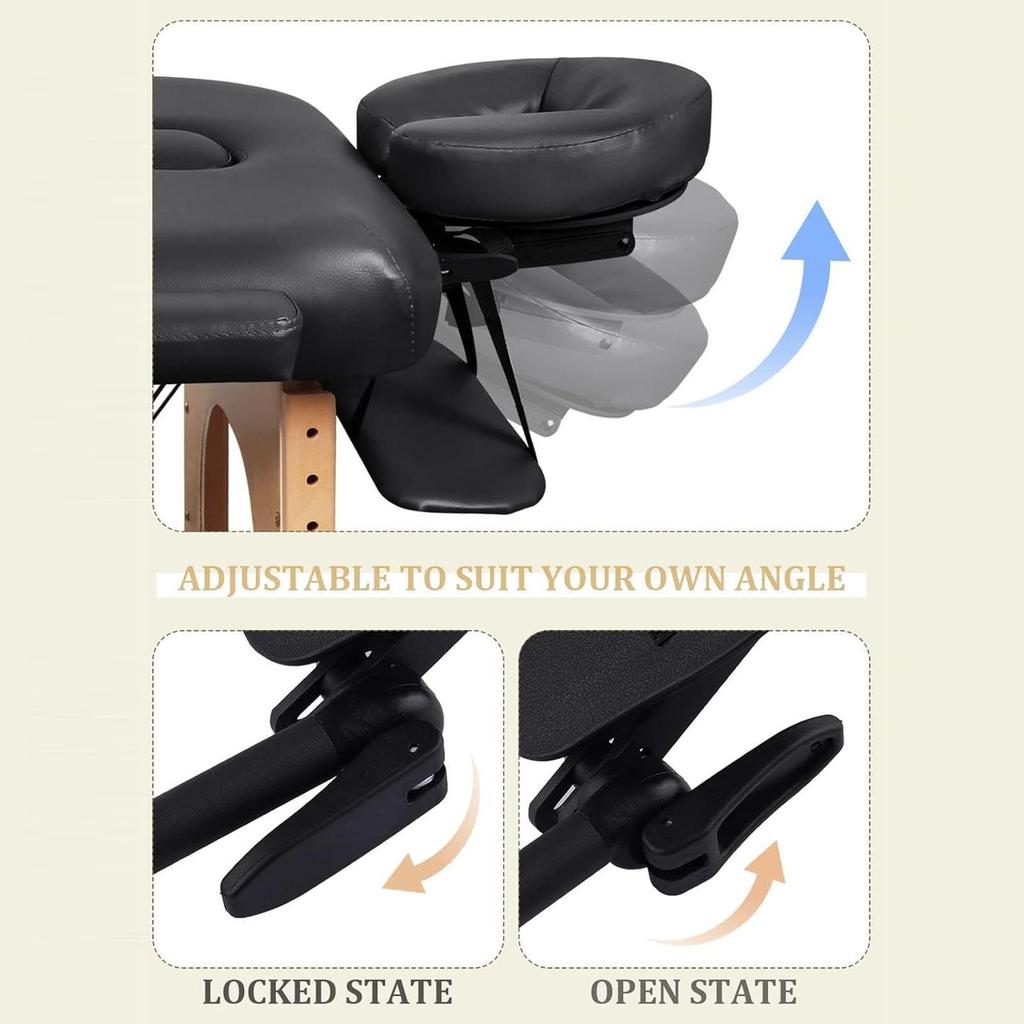 Massage Table Face Cradle Replacement,Sturdy,Lightweight,Portable,Massage Headrest Platform,Face