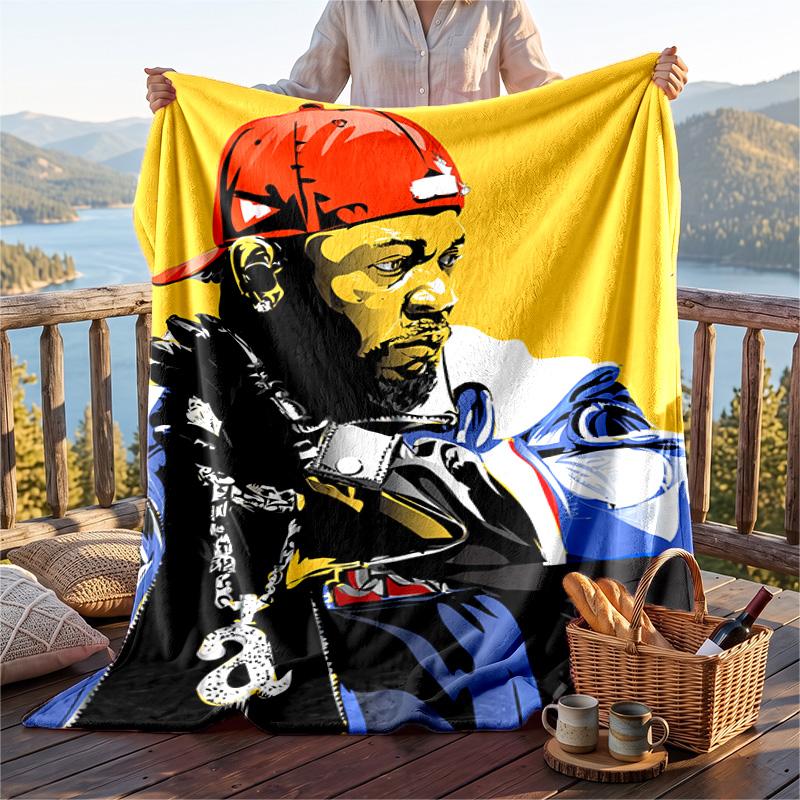Warm Flannel Throw Blanket,Kendrick Lamar Lightweight Cozy Blanket For Bed Sofa And Daily Use