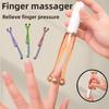 5 Beads Roller Finger Massager Relieve Pain Finger Joint Massager Portable Comfortable Hand Acupoints Massage Relaxation Tool