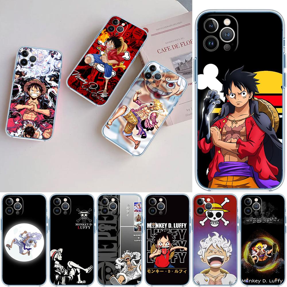 FM30 Луффи One Piece Прозрачный чехол-бампер для телефона Samsung Galaxy A04 A04S A14 A23 A34 A54 M23 M33 M52 M53